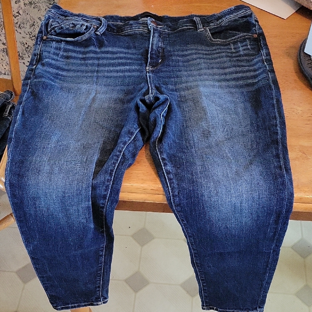 BKE Blue Skinny Jeans with Gradient Fading